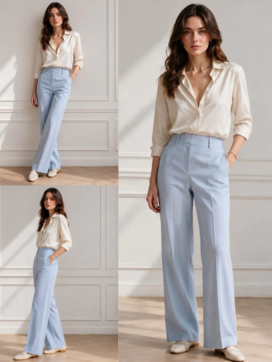 Celana Panjang Wanita Kantoran AT Women's Straight Pant - 3012
