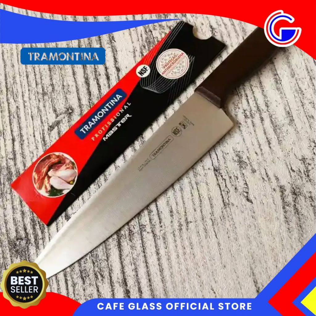 Pisau Dapur 10 Profmaster-Pisau Tramontina-Pisau Gagang Warna-Pisau Dapur Stainless Steel