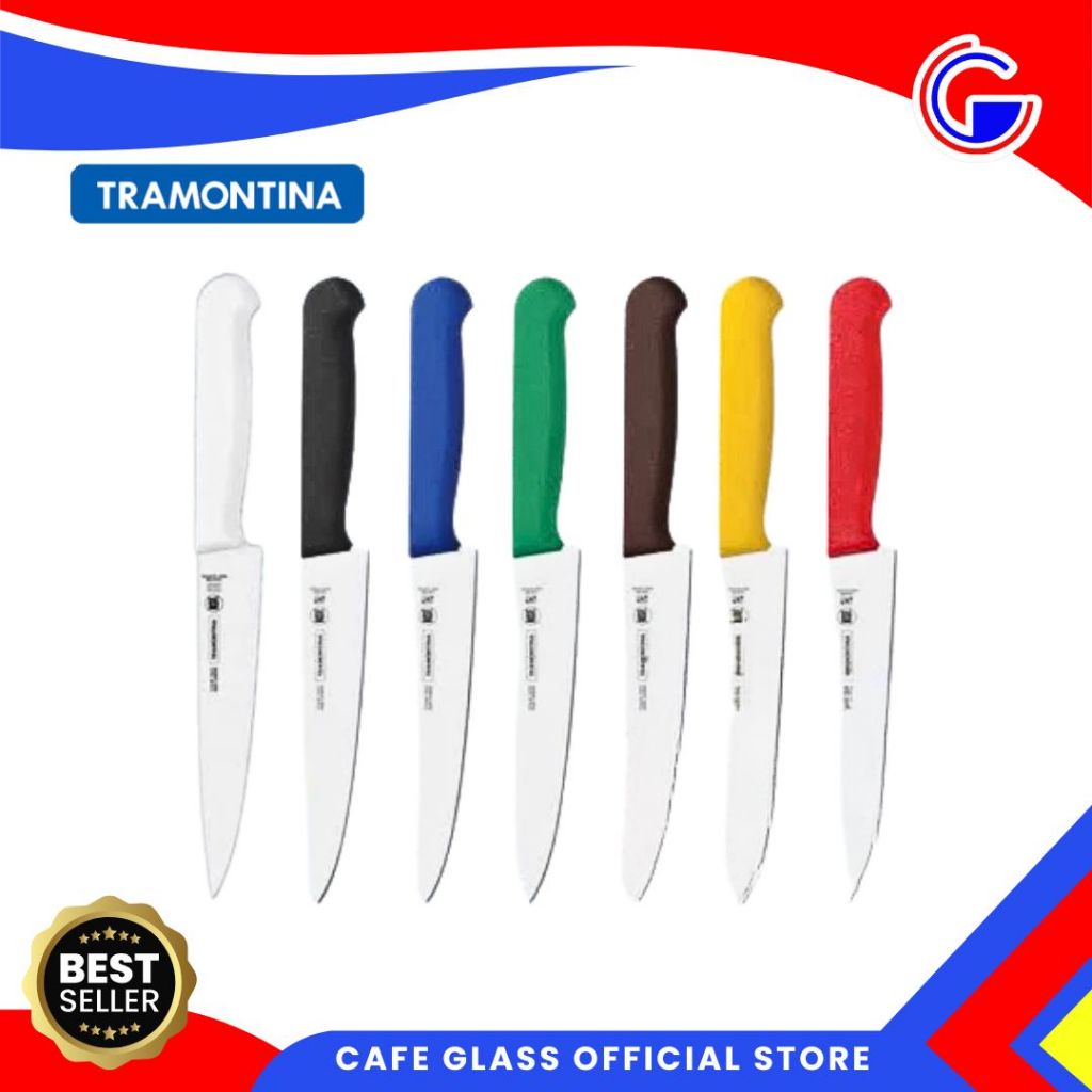 Pisau Profmaster 6Pcs Gagang Warna - Pisau Tramontina Master - Alat Dapur Profesional