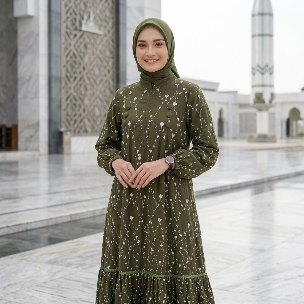 Jual Gamis Katun Bordir Terlengkap & Harga Terbaru Oktober 2026 ...