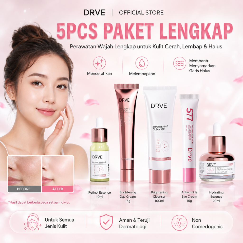 Drve Paket Bundling 6in1 Niacinamide Anti Aging foto 2