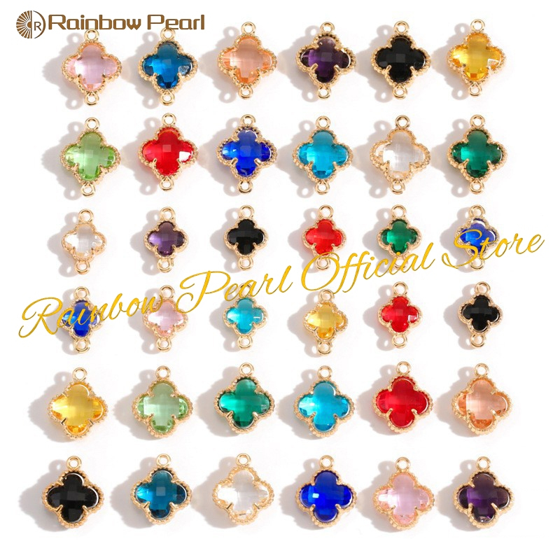 Jual Rainbow Pearl - 1PCS12*18mm Gantungan Kalung Kristal Semanggi ...