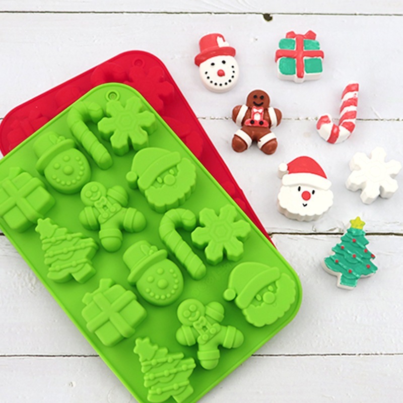 Jual Cetakan Silikon Natal Christmas 3D Food Grade Silicone Mold ...