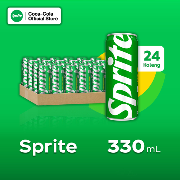Sprite Minuman Soda Kaleng 330ml x 24 pcs