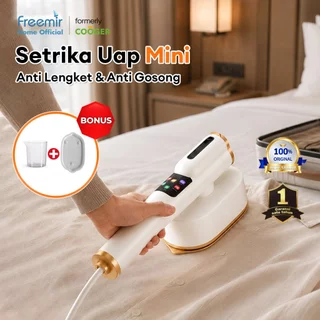 freemir x COOGER Setrika Uap Putar Steam Iron Anti Gosong Semua Jenis Pakaian Dan Bahan Kain Setrika Uap Travelling Garansi 1 Tahun