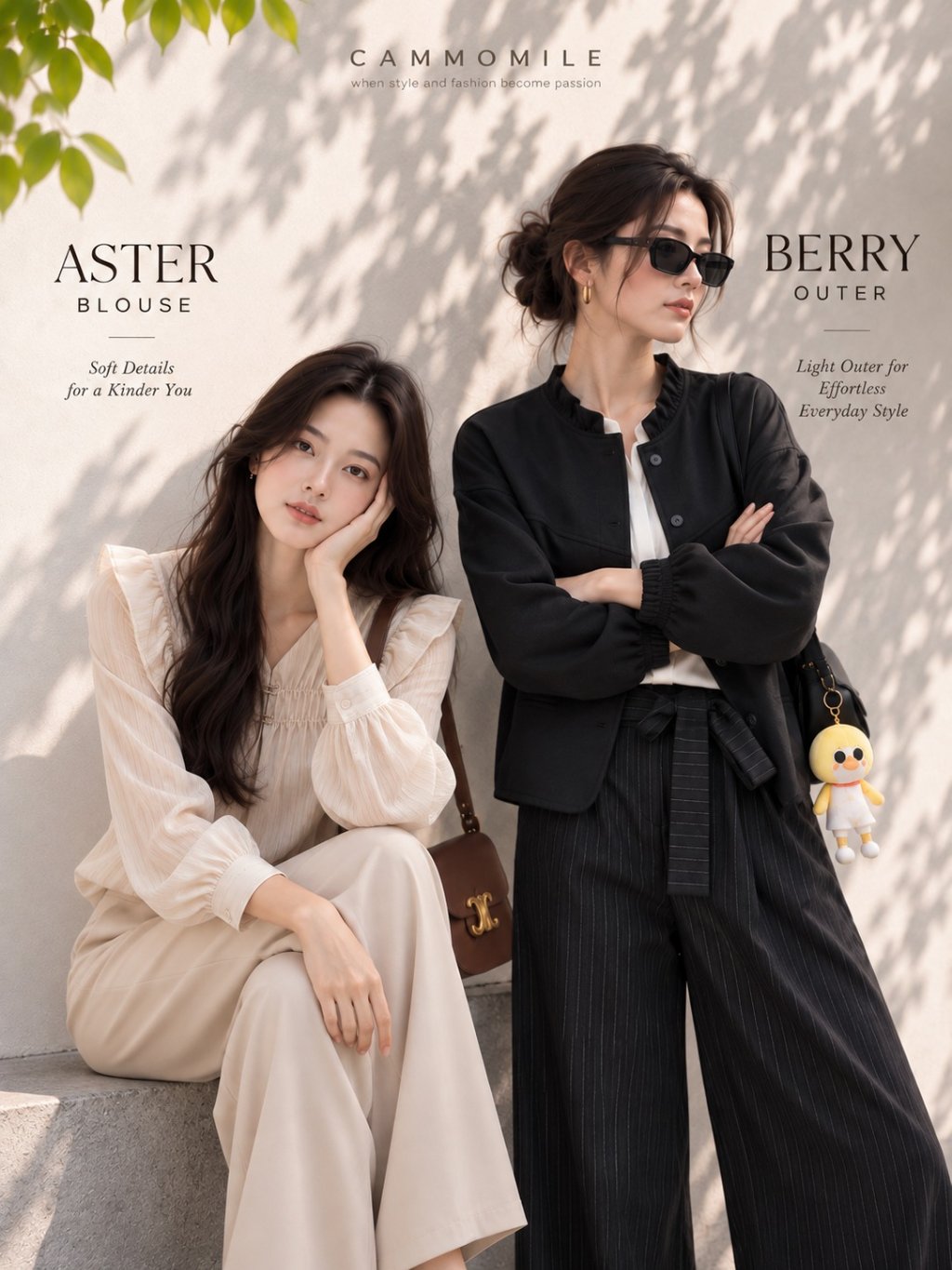 Cammomile New BERRY AF Outer korea style lengan panjang 2307011 atasan wanita kekinian jaket wanita foto 2