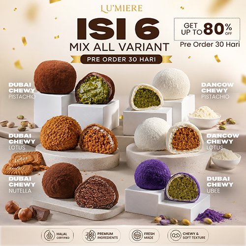 Jual ISI 6 MIX ALL VARIANT DUBAI CHEWY (ch) | Shopee Indonesia