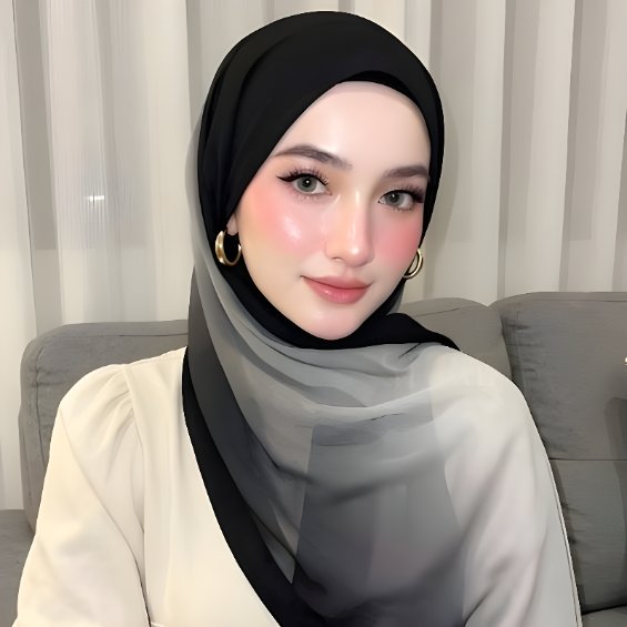 Jilbab Hijab Pashmina Printing Sublime Gradia Series foto 2