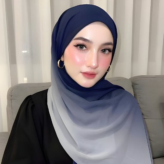 Jilbab Hijab Pashmina Printing Sublime Gradia Series foto 3