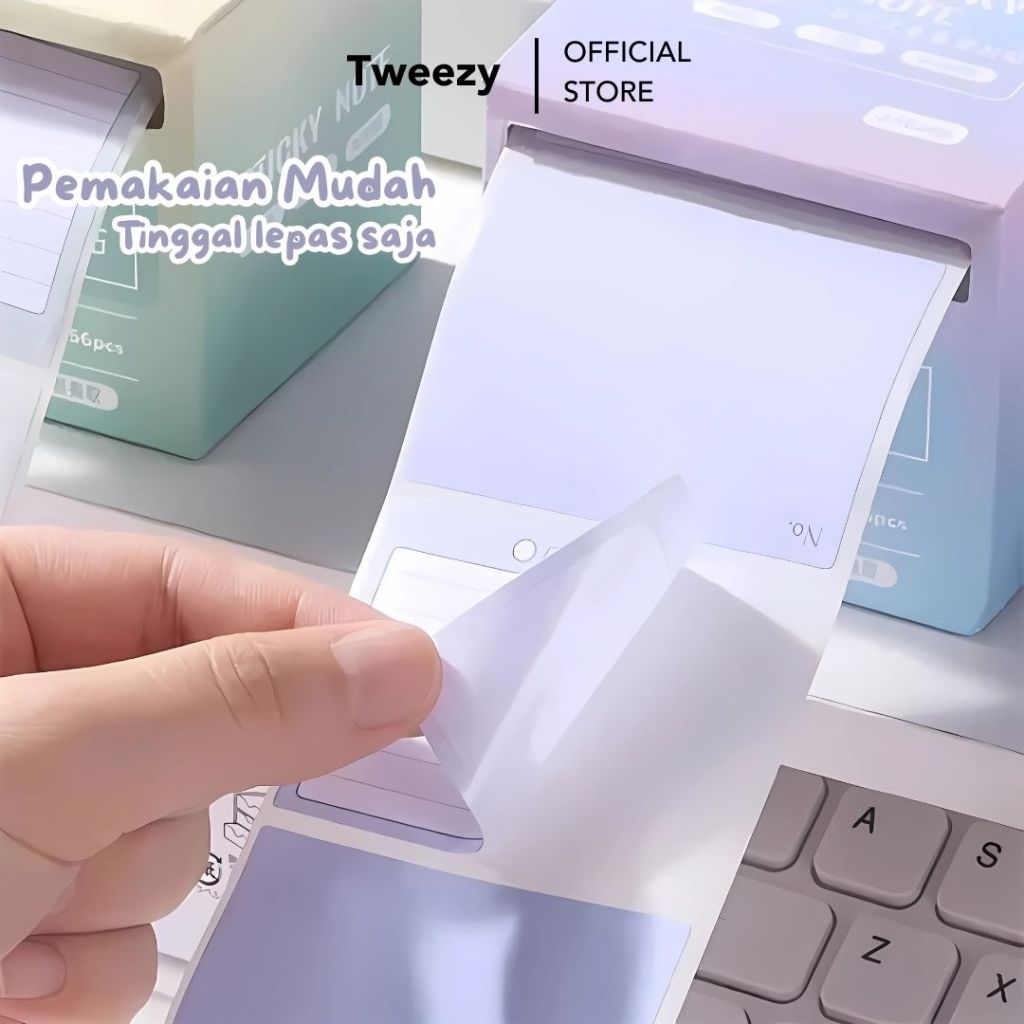 Jual Sticky Notes Roll Gradasi Lucu Polos Memo Tempel Warna-Warni ...