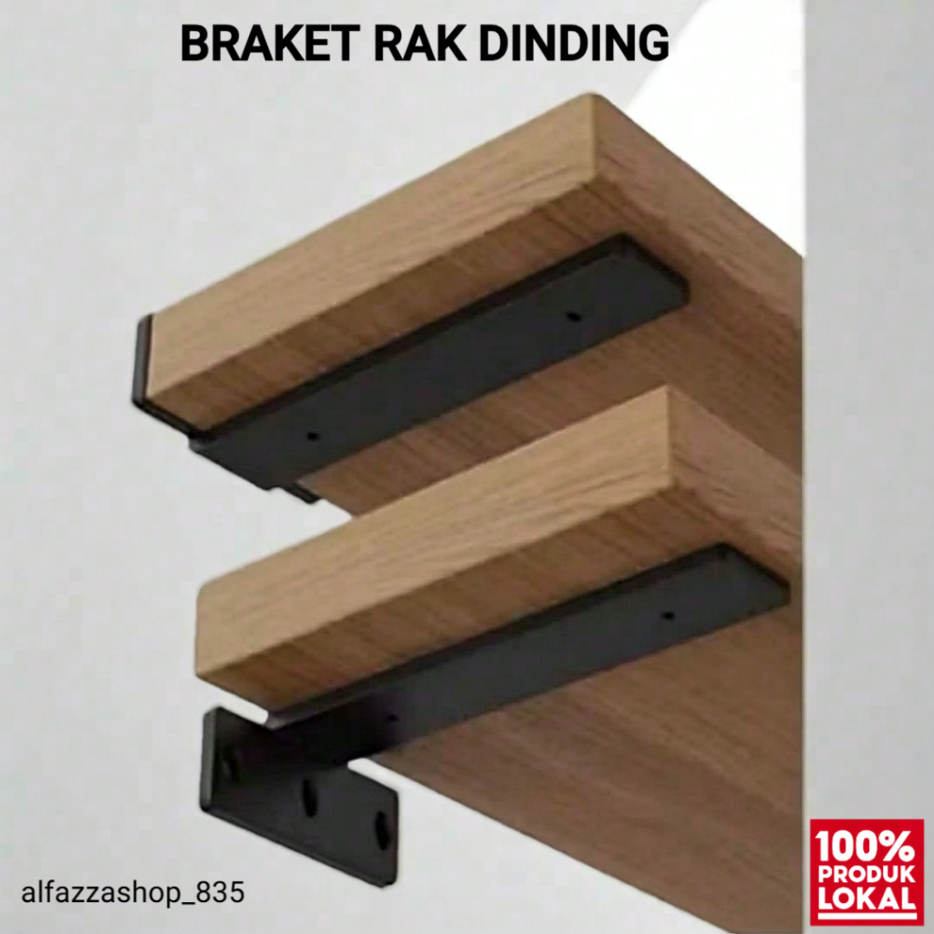 Jual BRAKET BREKET RAK DINDING Melayang Besi Penyangga Ambalan Tempel ...