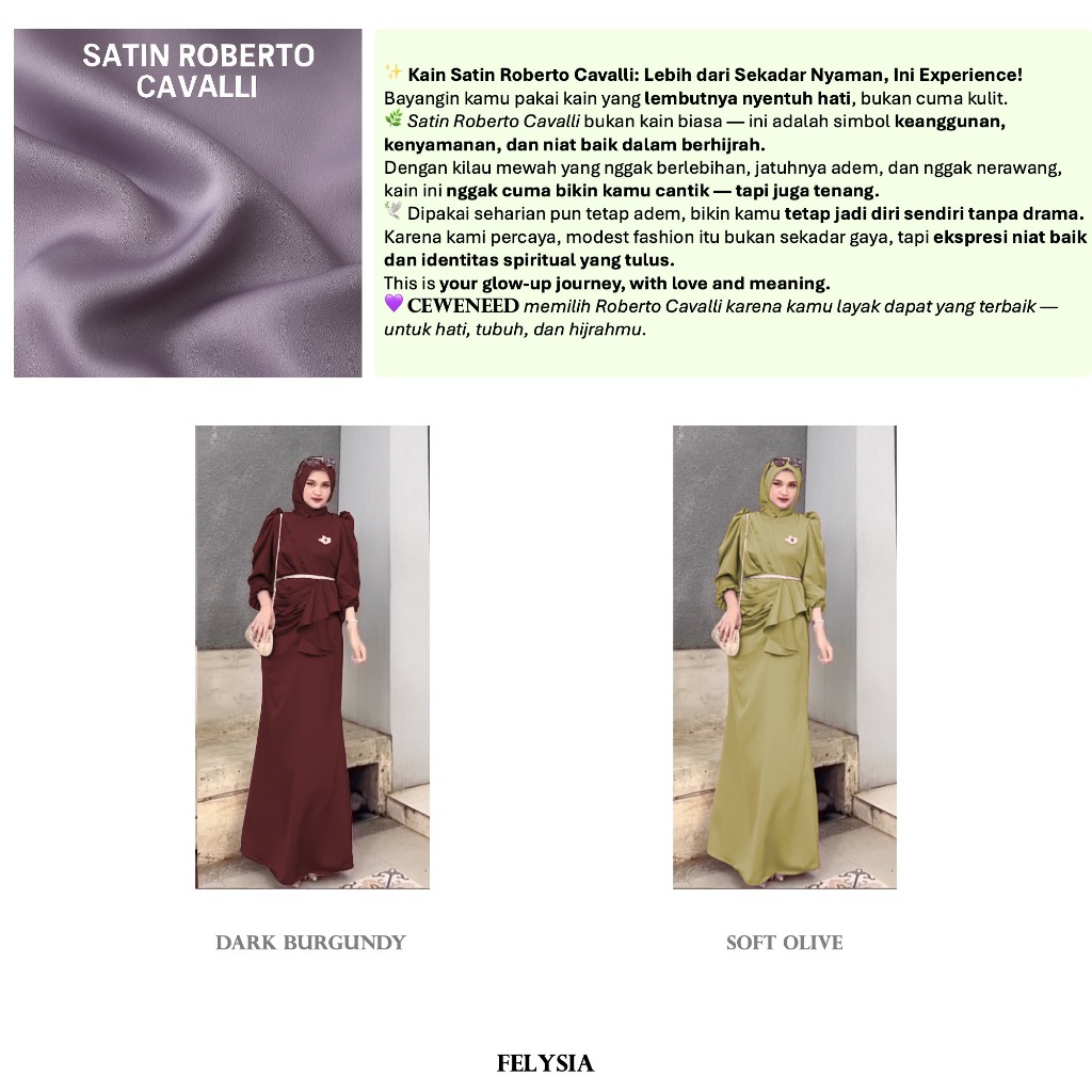 Irish Dress Satin Velvet Premium Kondangan Muslim Elegan, Busui & Wudhu‑friendly - foto 3