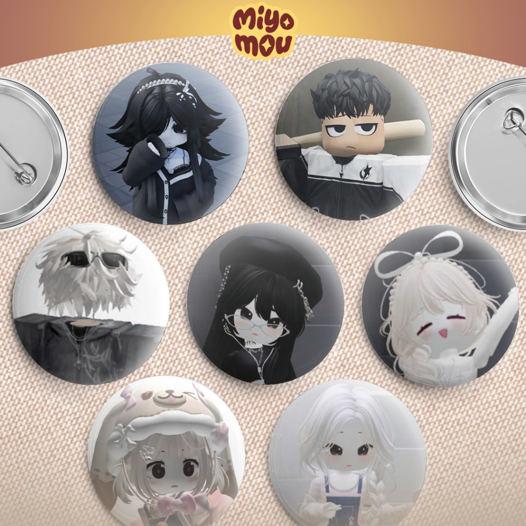 Jual Custom Pin Button Bros Avatar Roblox Satuan 5.8cm Miyomou | Shopee ...