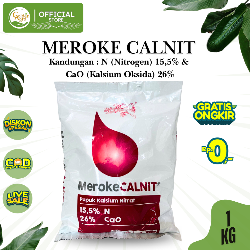 Jual PUPUK MEROKE CALNIT CALNIT 1KG KG KALSIUM NITRAT | Shopee Indonesia