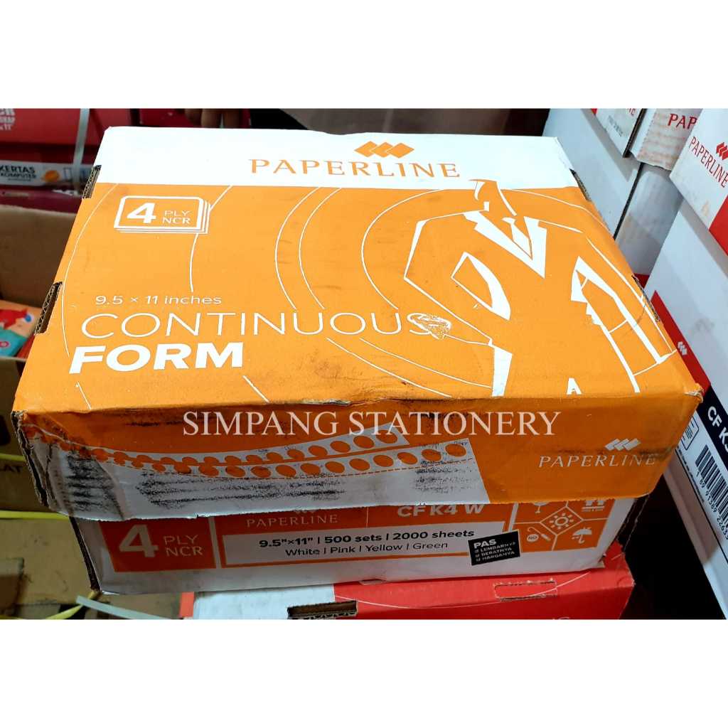 Jual Paperline Continous Form kecil 4 Ply 9,5 x 11 / box | Shopee Indonesia