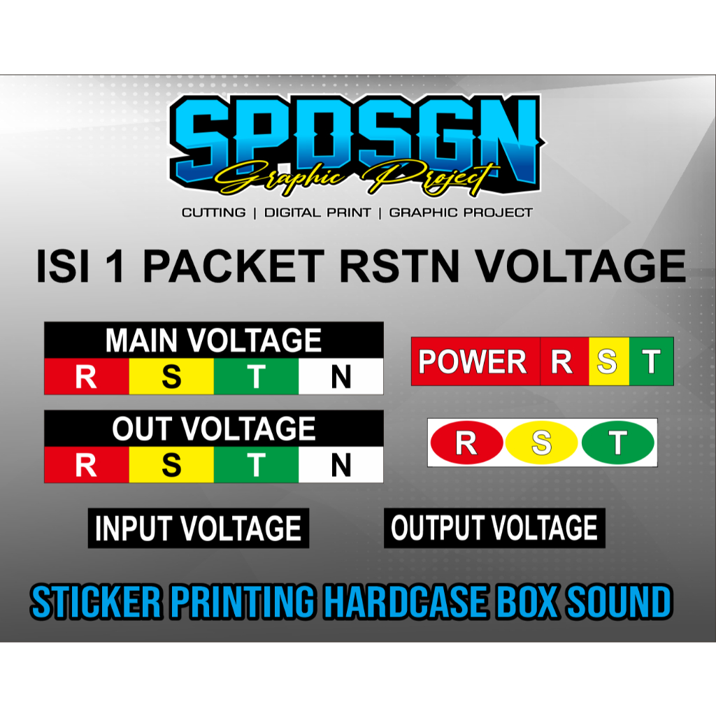 Jual Sticker Hardcase Box Sound System Sticker GENSET (anti air ...