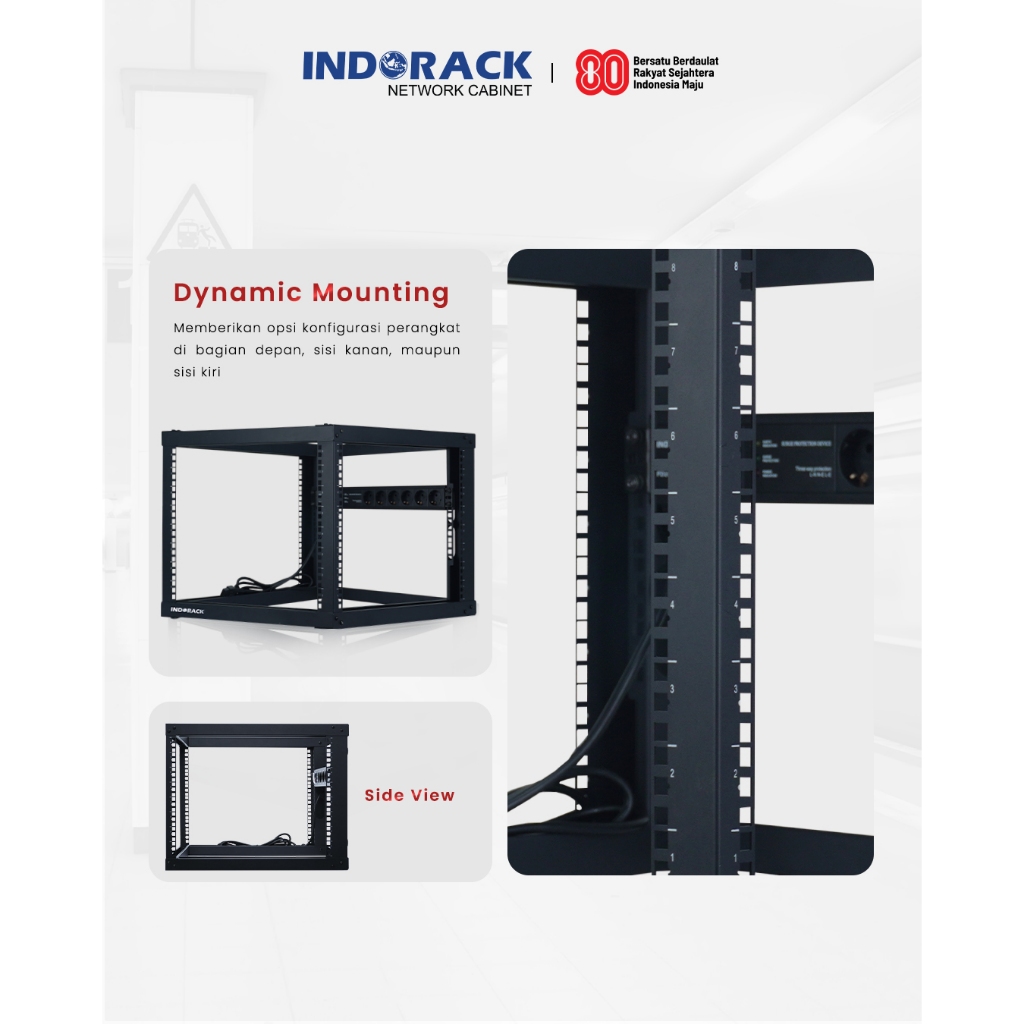 Jual WF5506 / WF5508 / WF5512 / WF5515 Wallmount Frame INDORACK Depth ...