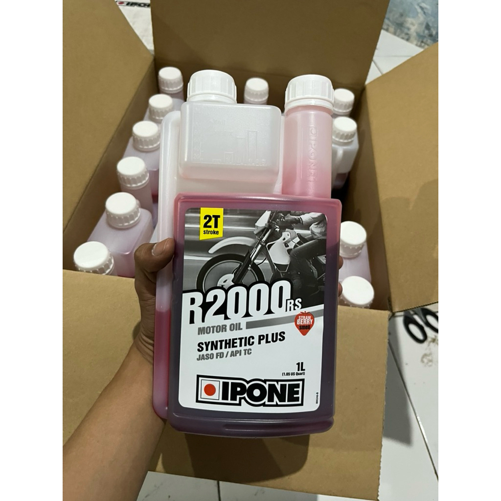 Jual Ipone R2000 RS Synthetic Plus Oli Samping Motor 2T 1L Original ...