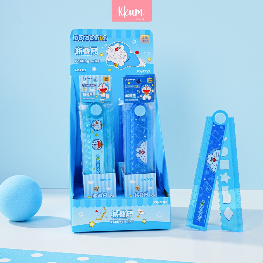 Jual Ruler Penggaris Lipat 30 cm Motif Doraemon / Penggaris Alat Tulis ...