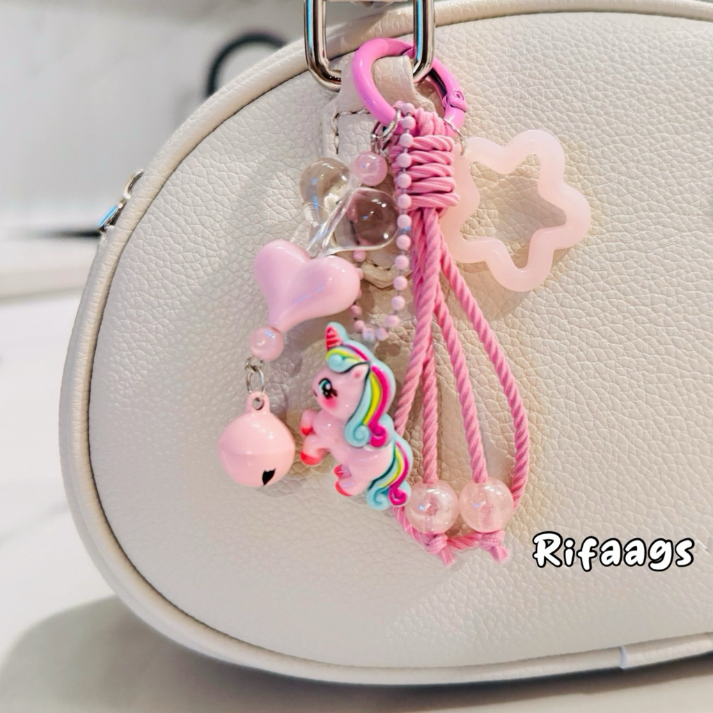 Gantungan kunci tas / Gantungan Kunci kristal / Gantungan hp / gantungan  kunci Aesthetic/ Keychain/ Bag Charm Aesthetic/Gantungan Tas wanita / ...