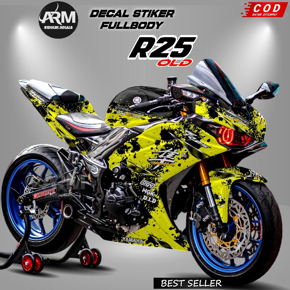 Jual Decal Sticker Full Body YAMAHA R25 OLD Variasi Hayabusa - Desain ...