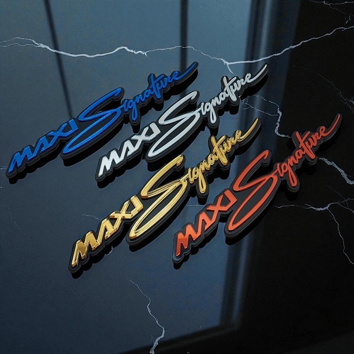 Jual ((GS)) Emblem Maxi Signature akrilik nmax xmax Lexi acrylic ...