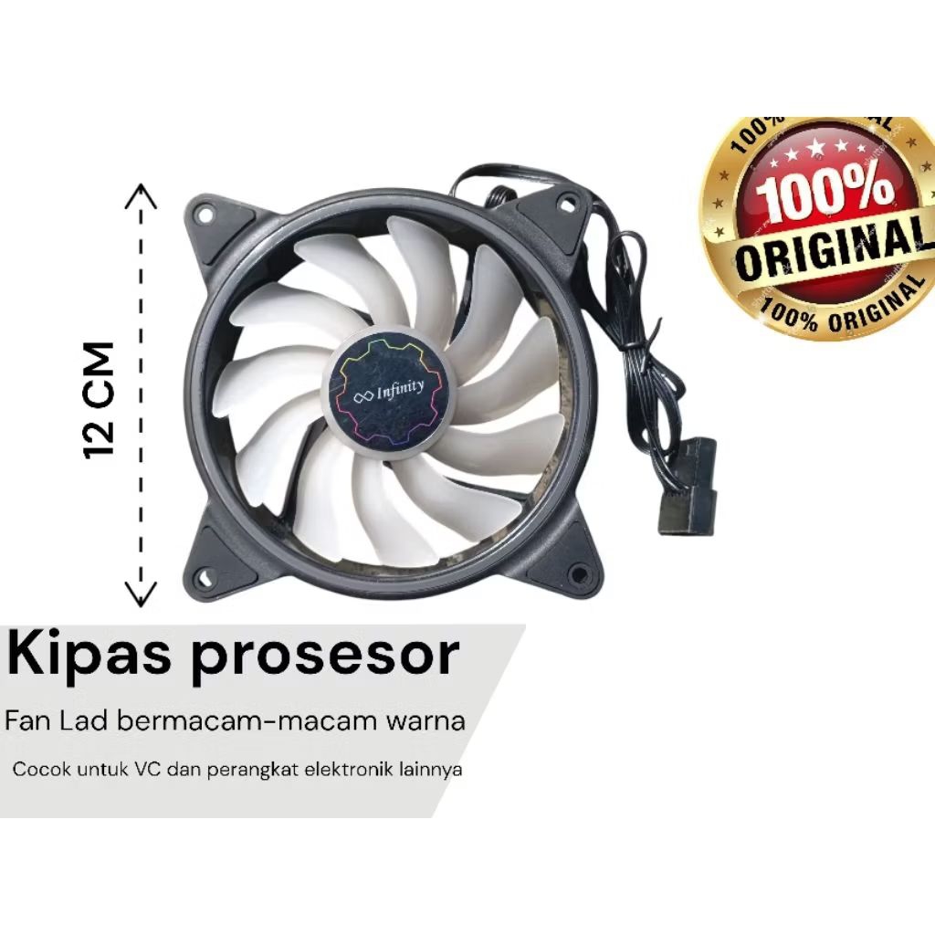 Jual Kipas prosesor PC LED dan RGB Cooler 12 CM | Shopee Indonesia