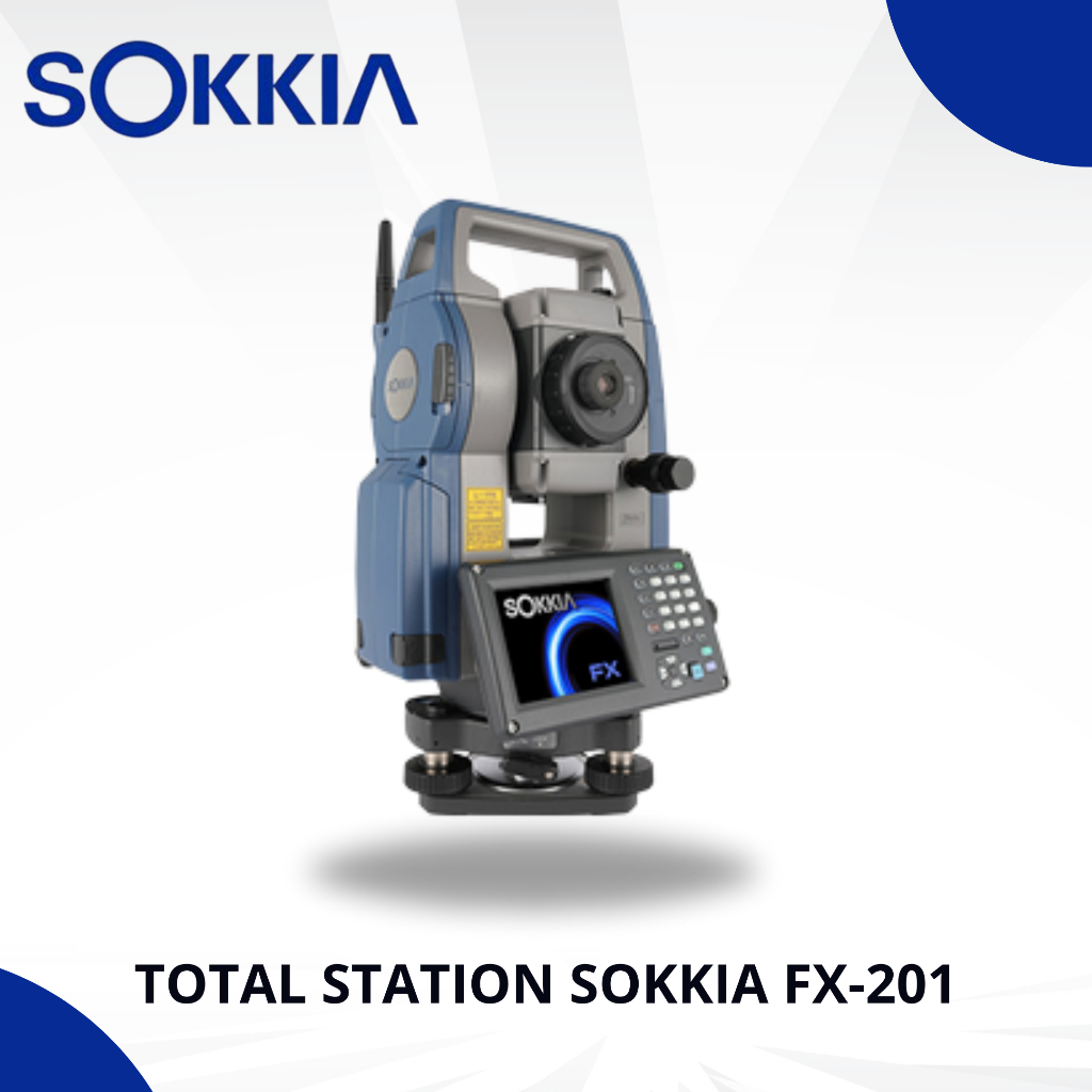 Jual Total Station Sokkia FX-201 Akurasi 1 Detik Dual Display Garansi 1 ...