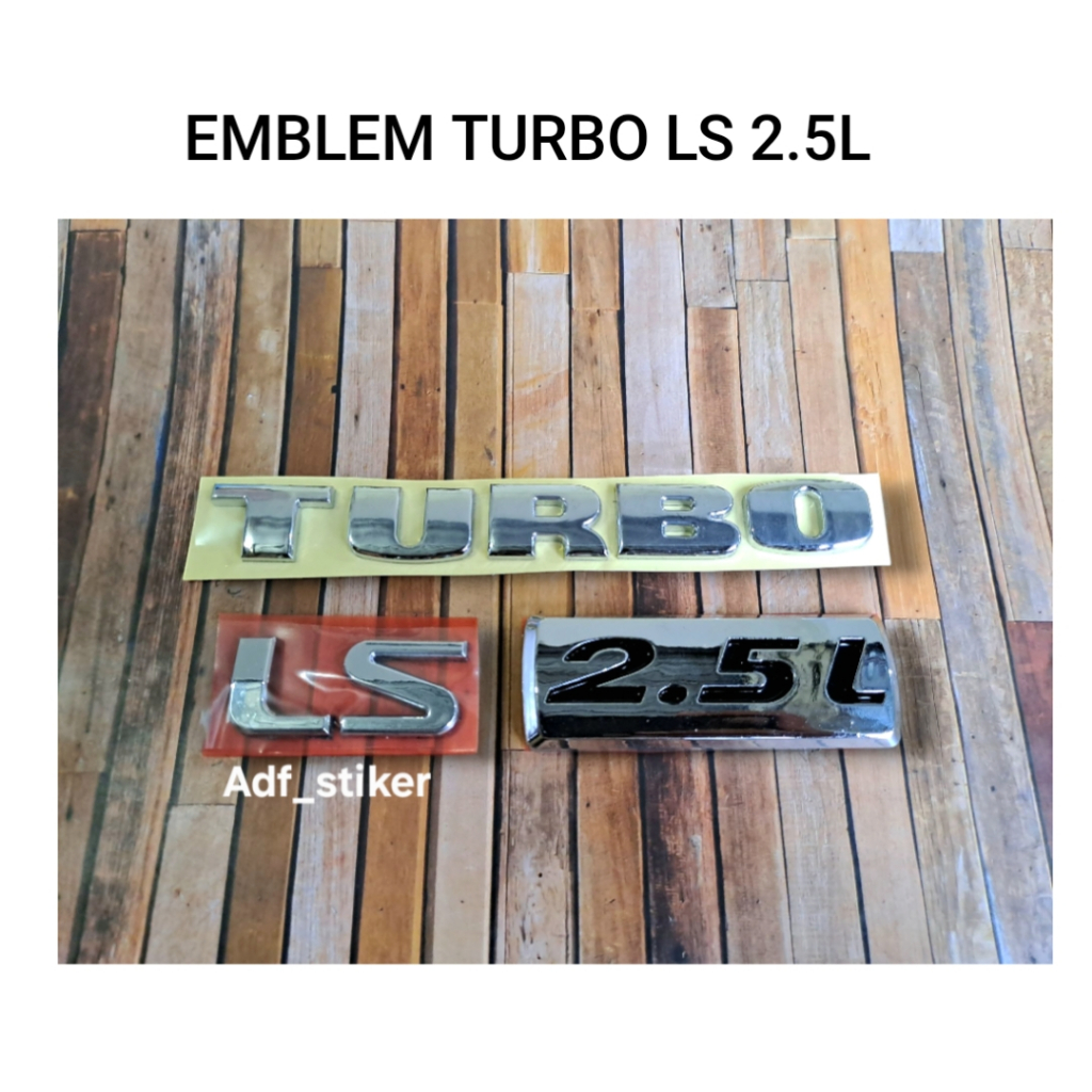 Jual Emblem turbo 2.5L LS 2008 keatas / emblem panther turbo 2.5L LS ...