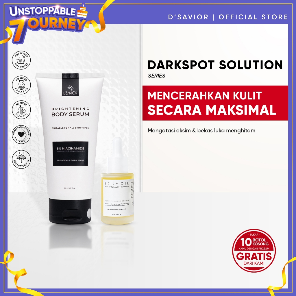 Jual [SPECIAL MEMBER] D'SAVIOR paket Dark Spot Solution | Brightening ...