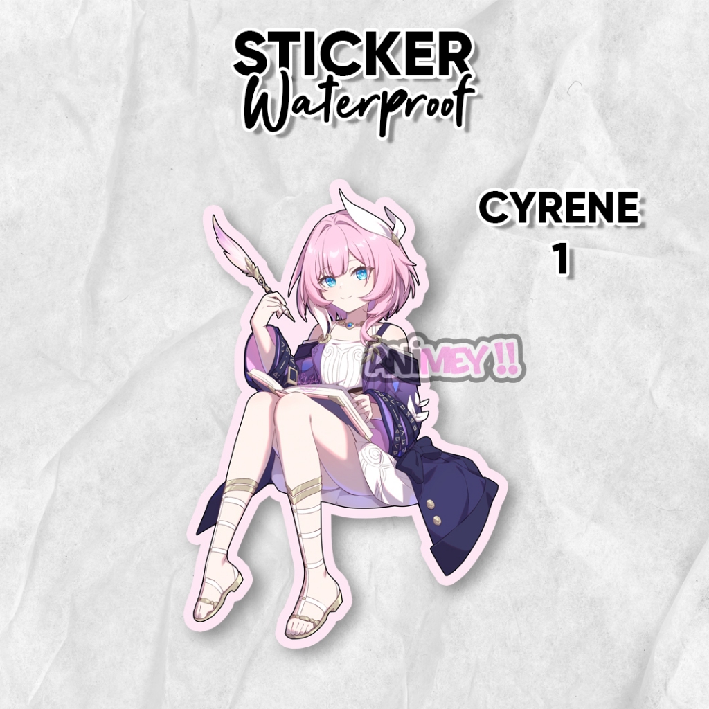 Jual Stiker Cyrene Game Honkai Star Rail / Sticker Anime Waterproof ...