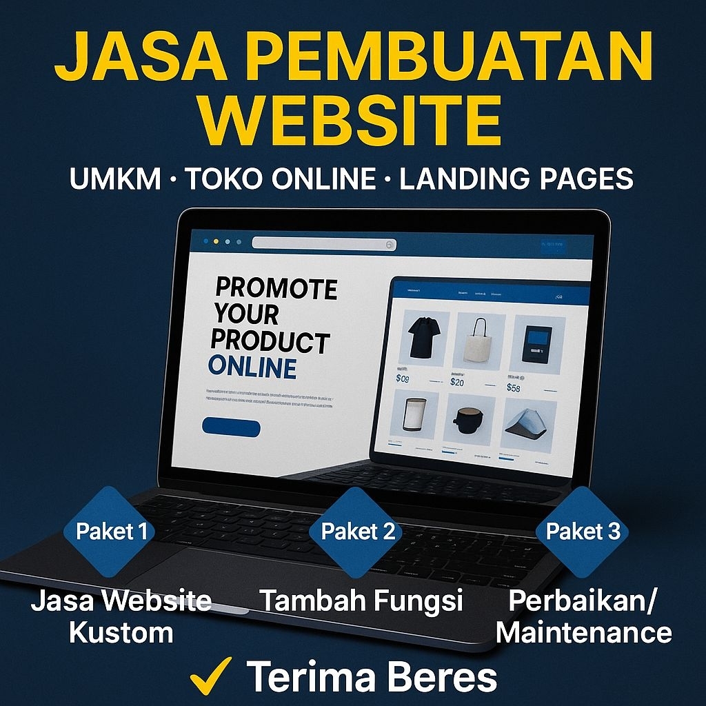 Jasa Pembuatan Website UMKM | Toko Online, Landing Page & Maintenance