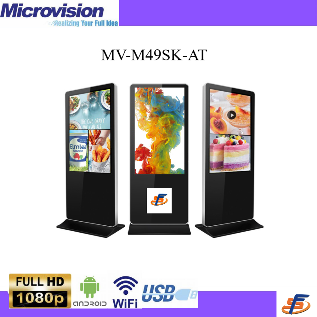 Jual MICROVISION MV-M49SK-AT Digital Signage KiosK 49