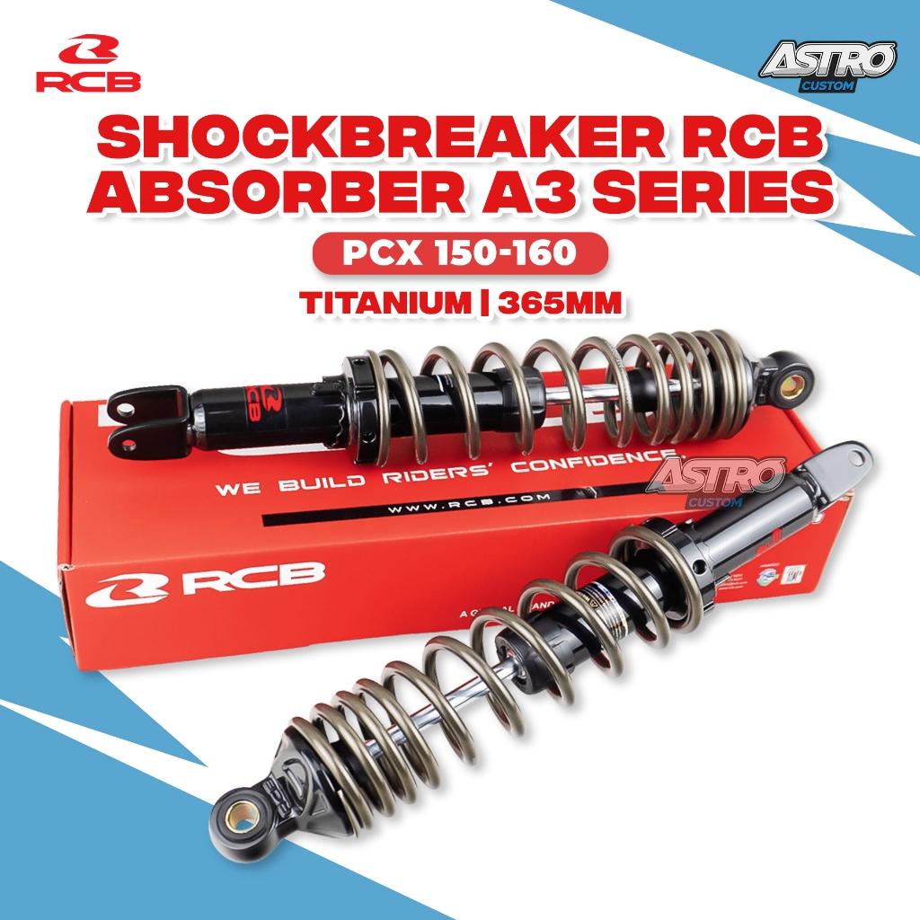 Jual RCB Shockbreaker Absorber PCX 150 160 365MM A3 Series Sokbreker ...