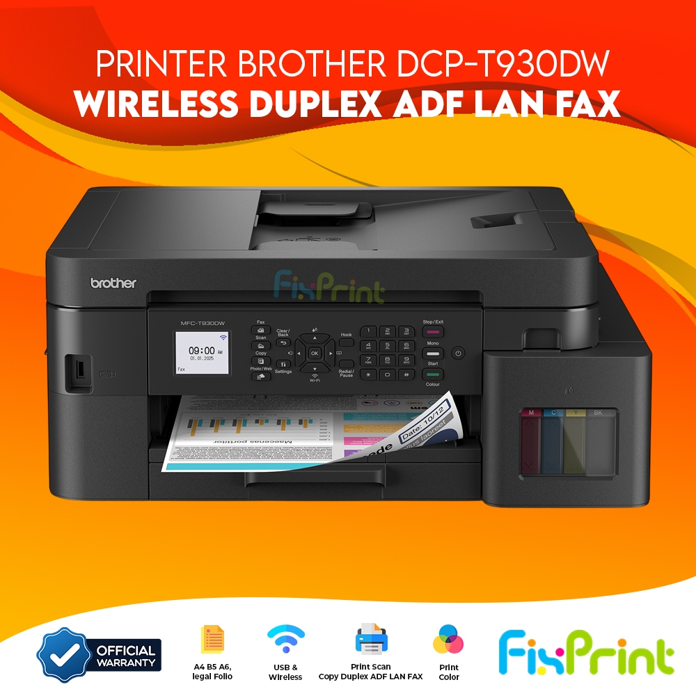 Jual Printer Brother Ink Tank MFP-T930DW MFP-T930DW Print Scan Copy ...