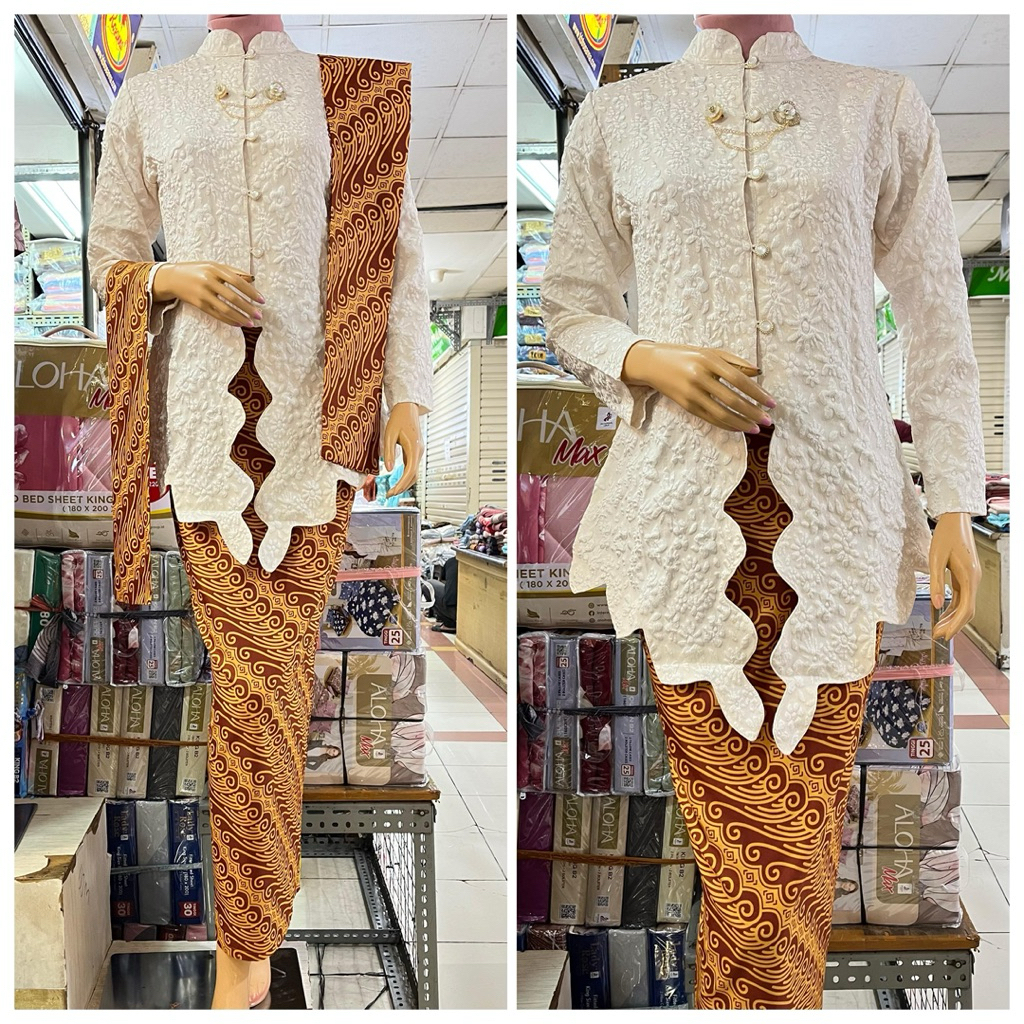 Jual SR Kebaya / Kebaya Jaguard Kartini Set Rok dan Selendang Modern ...
