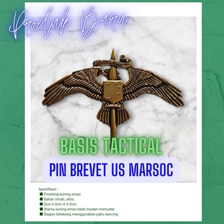Jual PIN BREVET US MARSOC | WING US MARSOC | Shopee Indonesia