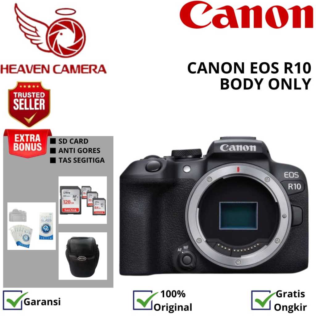 Jual Canon EOS R10 Body Only R 10 BO Mirrorless Camera | Shopee Indonesia