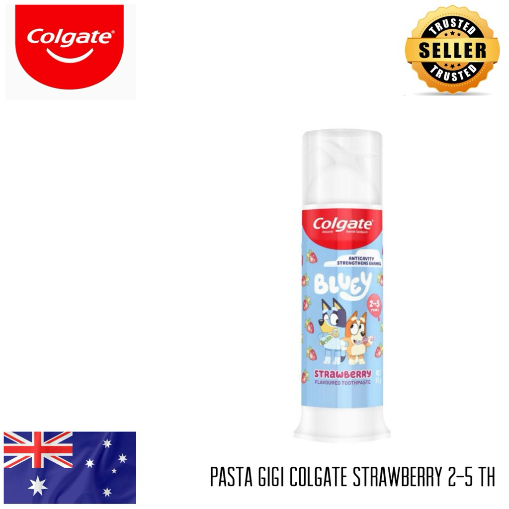 Jual Colgate Pasta Gigi Anak Bluey Rasa Strawberry anak 2-5 tahun ...