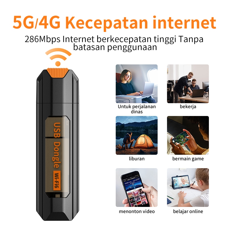 Jual XINXUN X6 USB Modem WiFi 4G LTE 286 Mbps Support Semua Operator ...