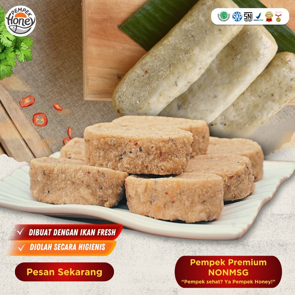 Jual Pempek Lenjer Hitam Ordinary Ikan Tenggiri isi 4 gelondongan besar ...
