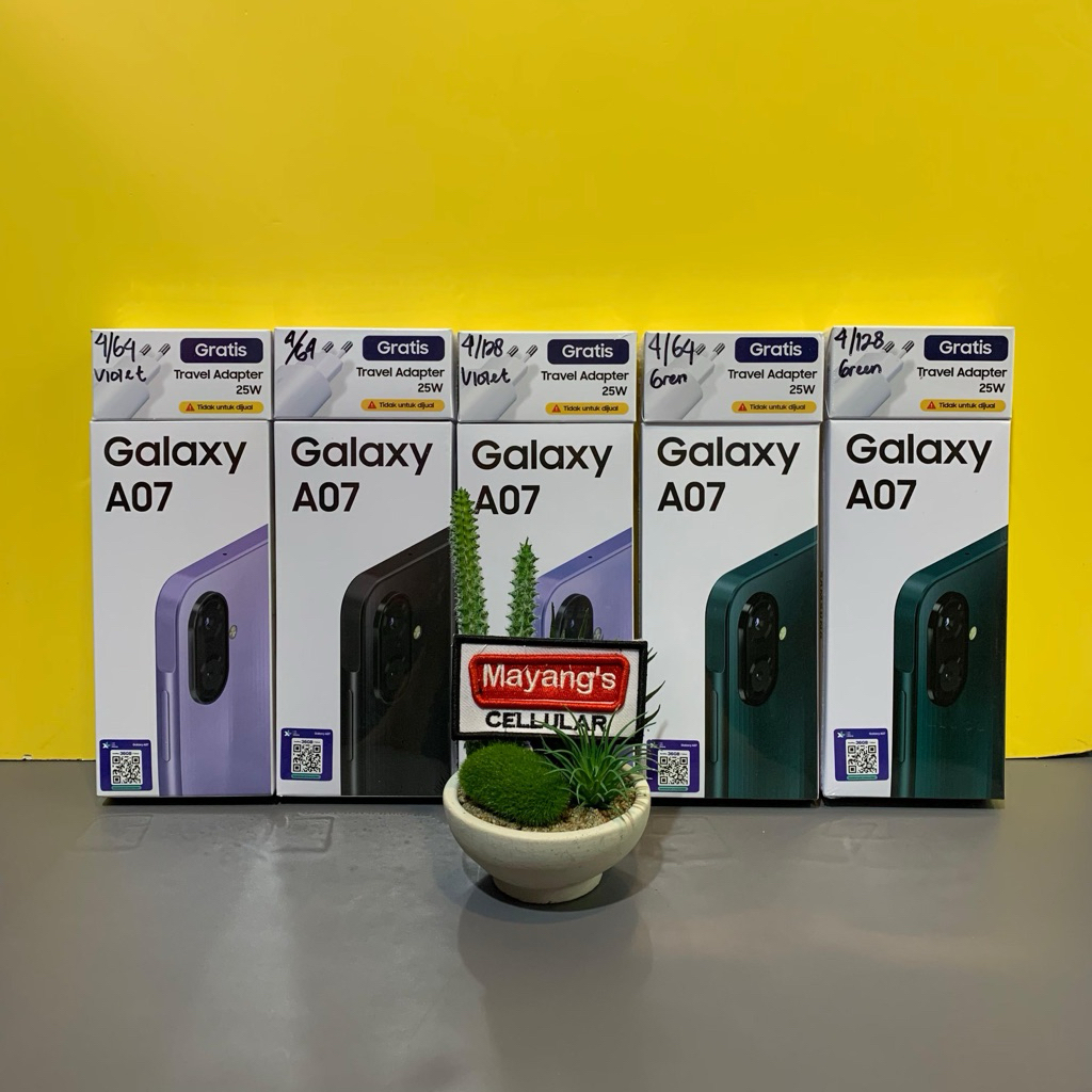 Jual Samsung Galaxy A07 4/64GB 4/128GB 6/128GB 8/256GB New Garansi