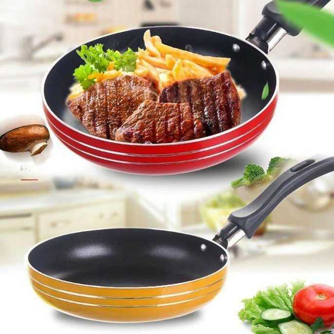 Jual Teflon Mini Anti Lengket COOKKIT 12cm Stainless Aluminium Frying ...