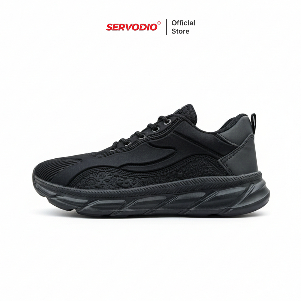 Jual Servodio - Artemis Fans Edition Hitam Polos - Sepatu Sneakers ...