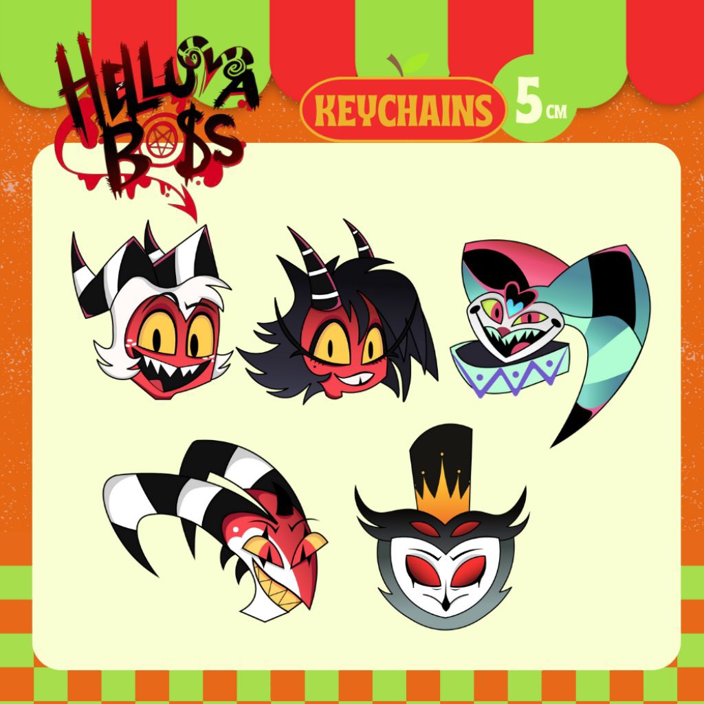 Jual [PRE-ORDER] Helluva boss keychain 5 cm | Shopee Indonesia