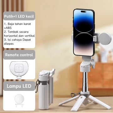 Tech 3 In 1 Mini Tripod 4 Kaki Tongsis Selfie Stick Tripod Portabel Mini Grip HP Holder