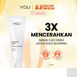 YOU Radiance Glow Purifying Facial Foam Brightening Vitamin C Niacinamide Amino Gentle Cleansing Mencerahkan