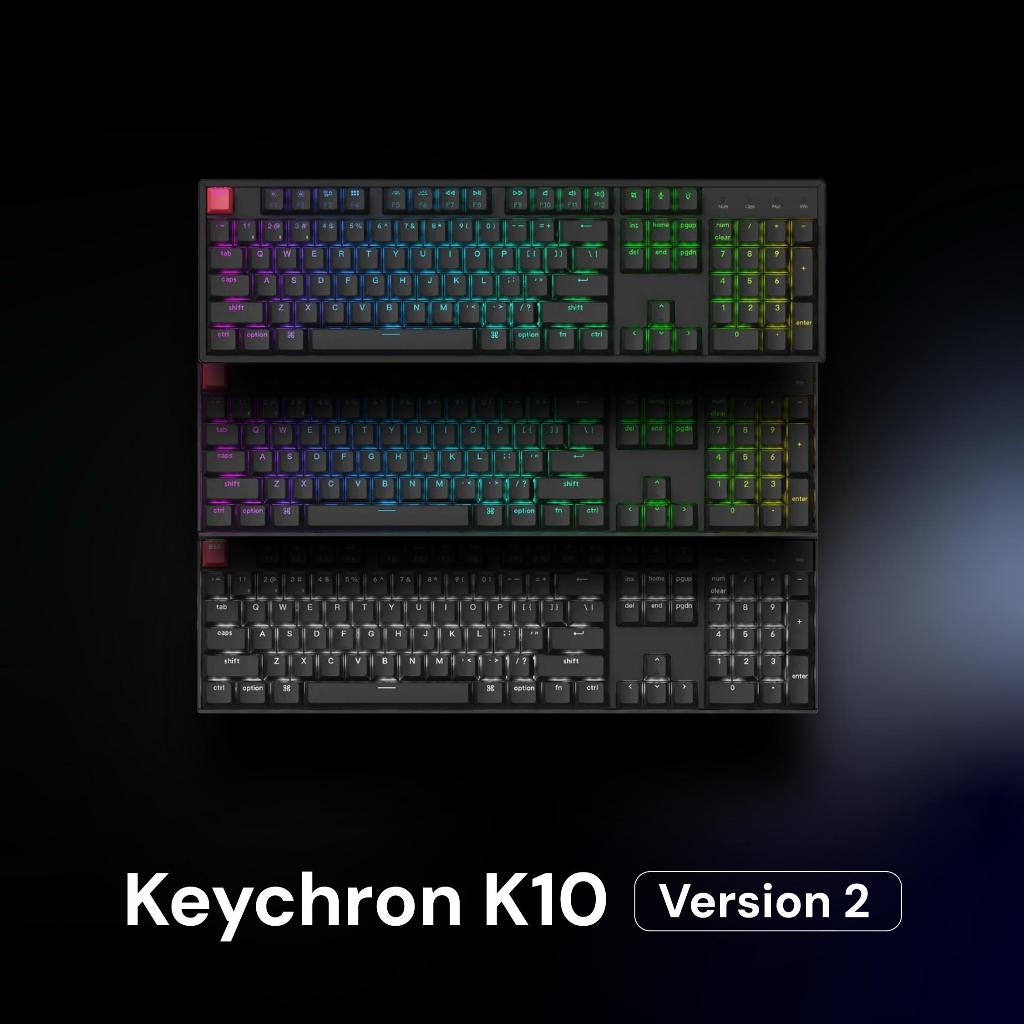 Jual Keychron K10 Version 2 QMK Full Size 100% Layout Hot-Swappable RGB ...