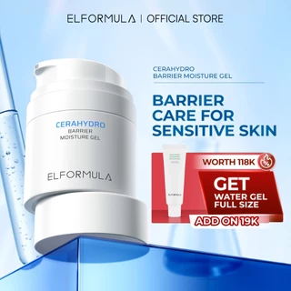 ELFORMULA Intensive CeraHydro Barrier Repair Moisture Gel - Moisturizer Calming Pelembab Wajah Pagi Malam Kulit Cerah Skin Barrier Hyaluronic Acid with CeraHydro + Plant Extract & Ceramide Skincare Oil Control Kulit Kering Iritasi
