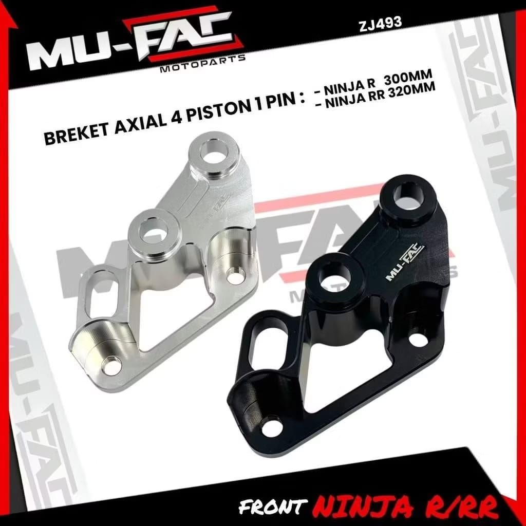 Jual BREKET MUFAC IMPORT KALIPER AXIAL 4 PISTON 1 PIN NINJA 150 R 300MM ...